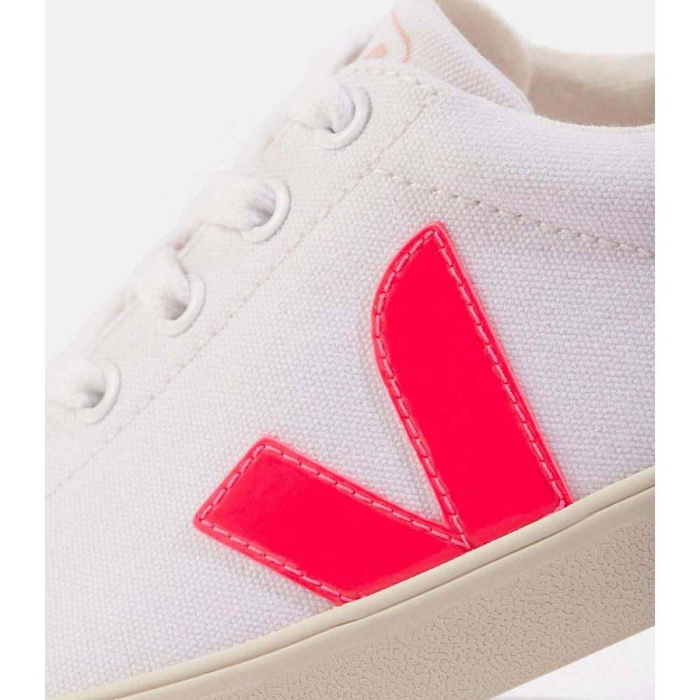 Veja ESPLAR SE CANVAS Joggesko Dame White/Pink | NO 608EBC